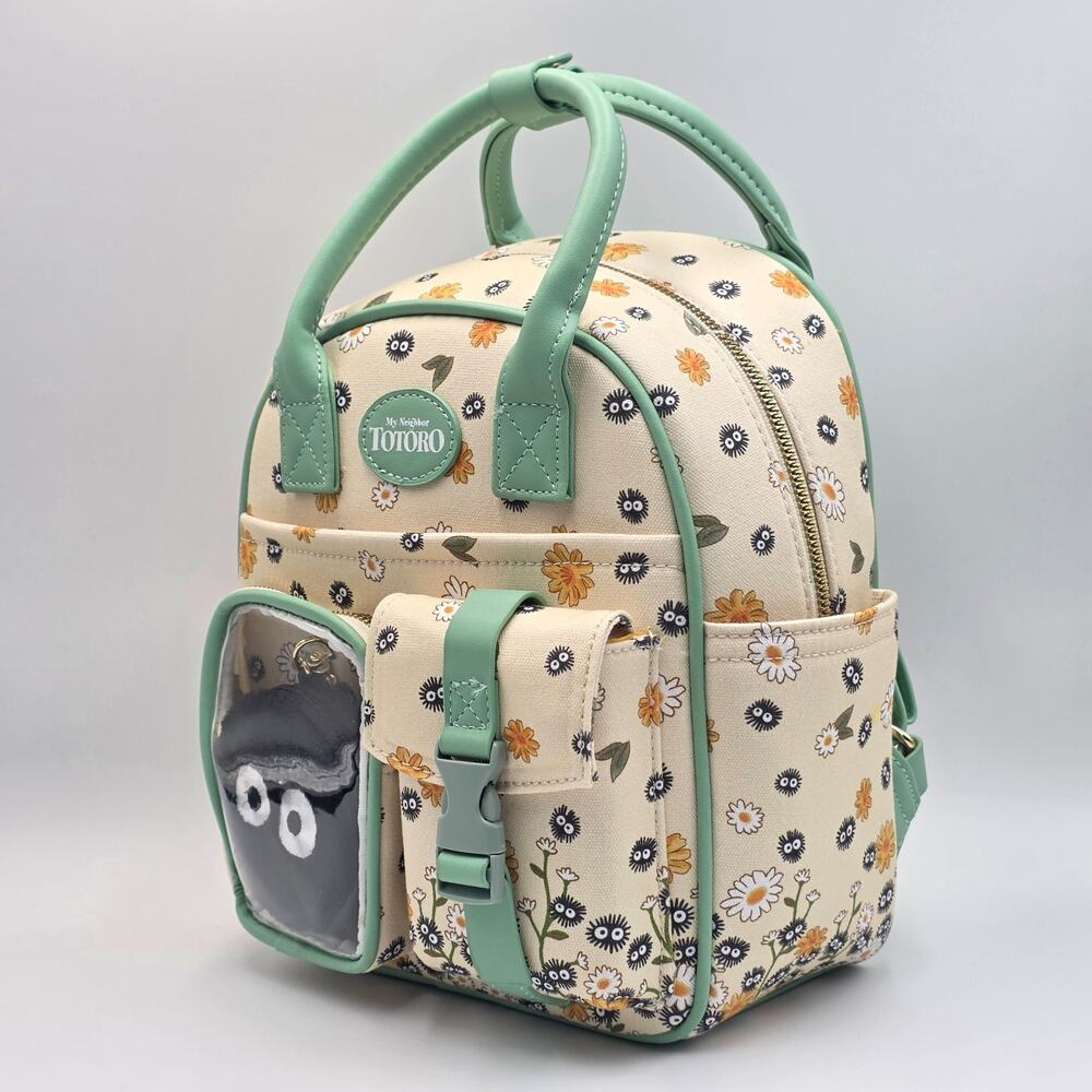 Studio Ghibli My Neighbor Totoro Soot Sprites Coin Pouch Mini Backpack New - Picture 3 of 8